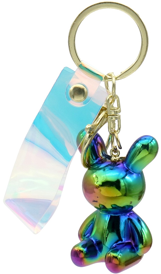 I-C11.1 KY1146-013-4 Keychain Shiny Bunny - 4.5cm - Oil
