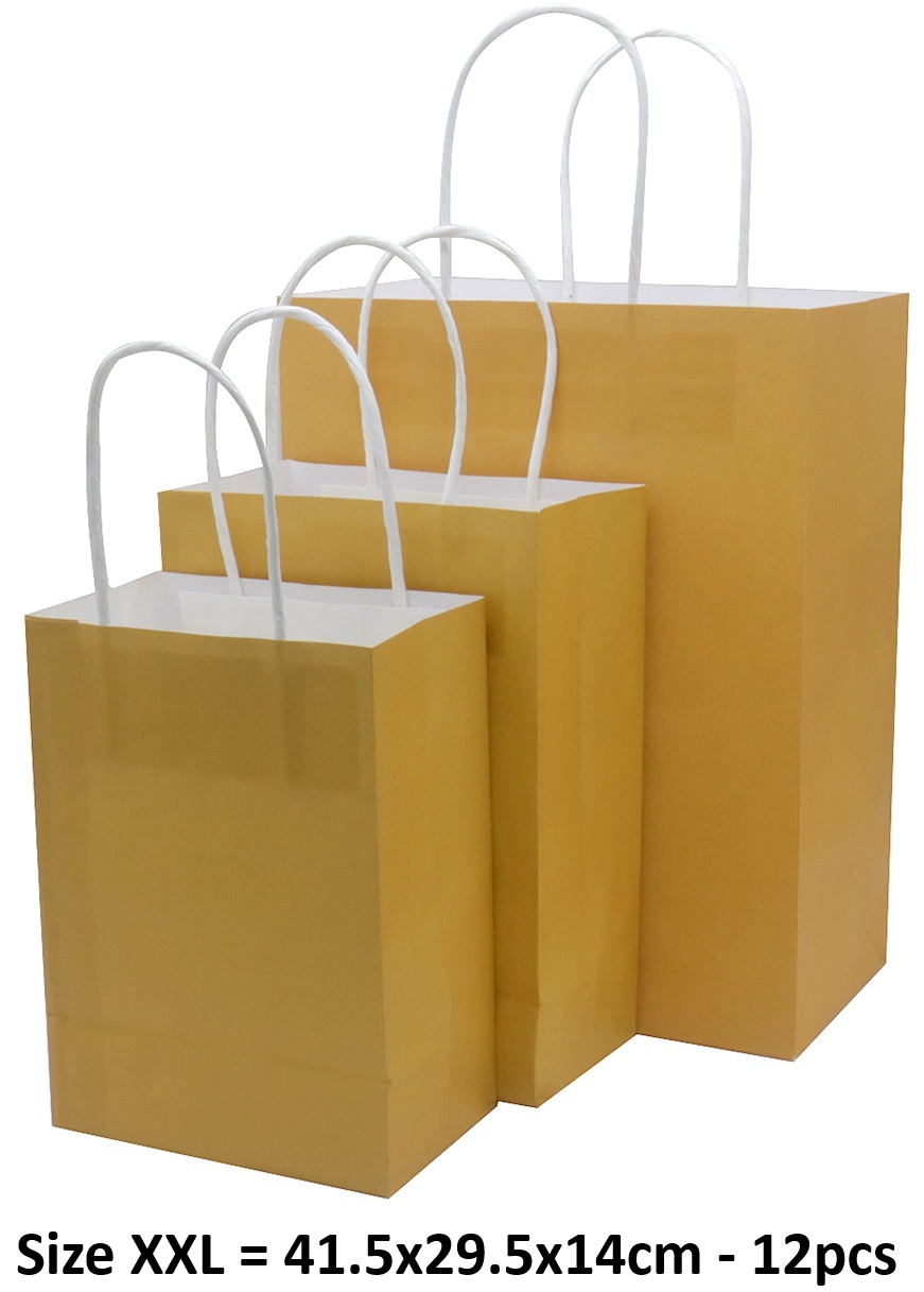 Q-L8.1 PK1009-004XXL Paper Gift Bag Size XXL 41.5x29.5x14cm - 12pcs