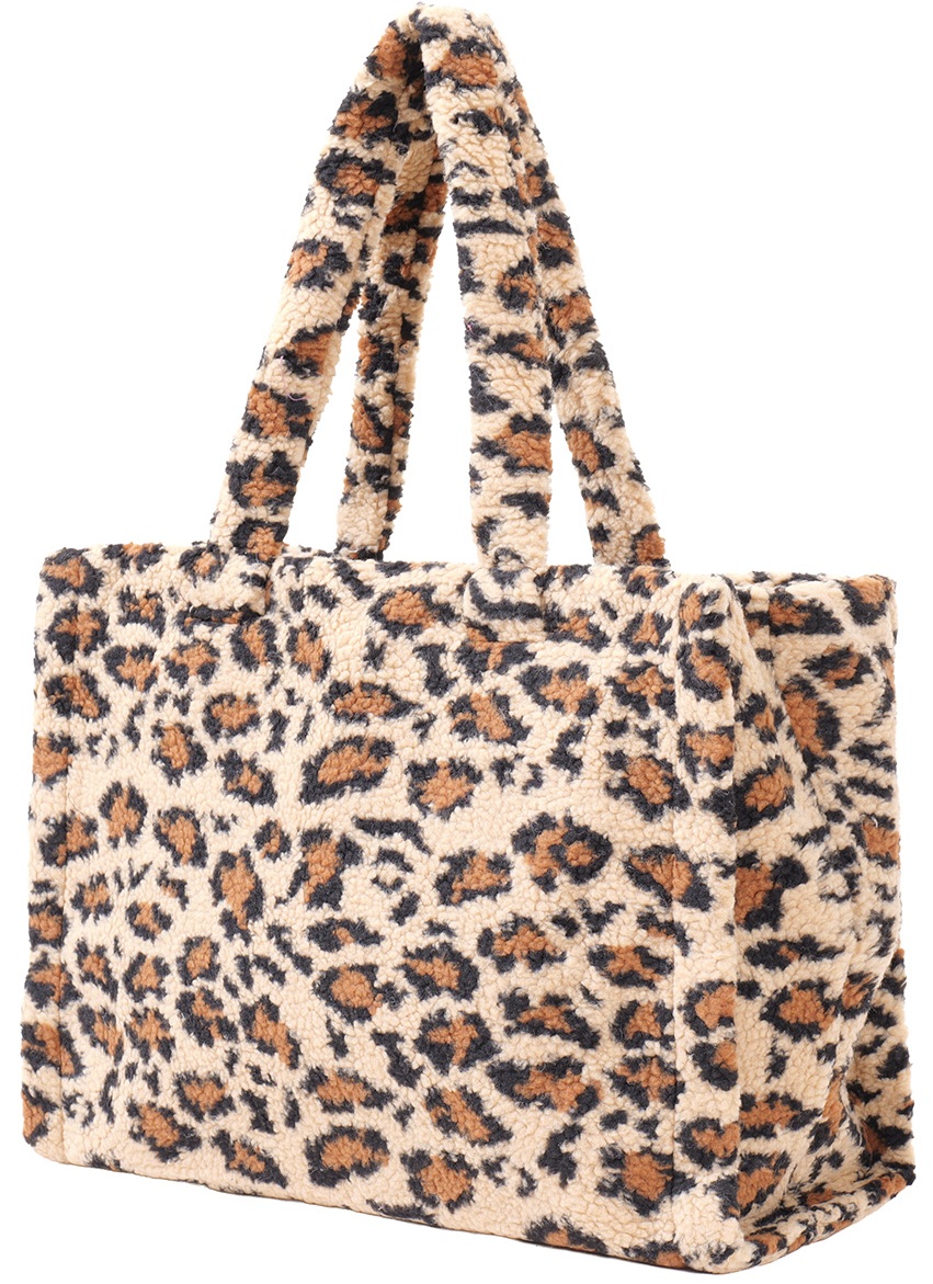 Y-F5.2 BAG1013-001-9 Shopper Bag Teddy 43x30x11.5cm Leopard