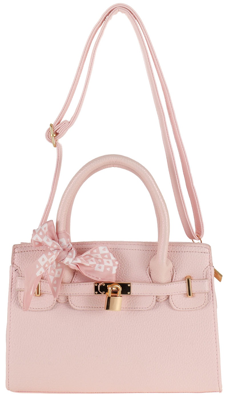 Y-D2.1  BAG1017-001-6 PU Bag 28x10x19cm Pink