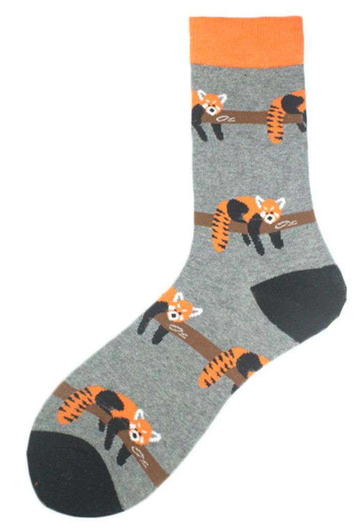 S-J7.3 SOCKS2316-400-24 Pair of Socks Size 38-45 Red Panda
