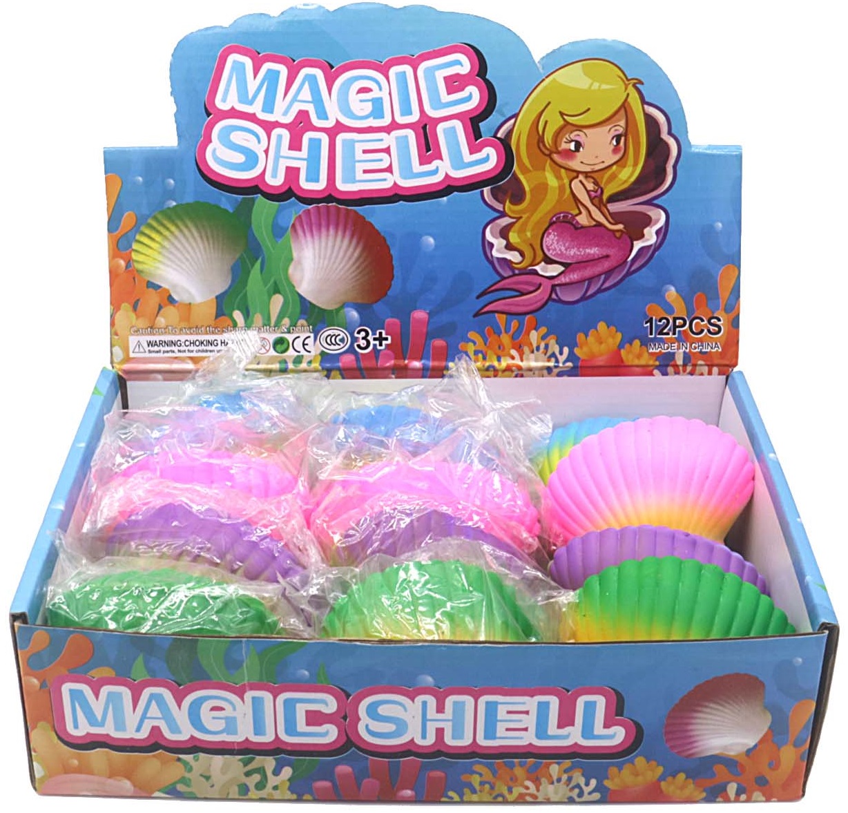 Q-J4.1 TOY948-008 Squishy Shell 8.5cm - 12pcs