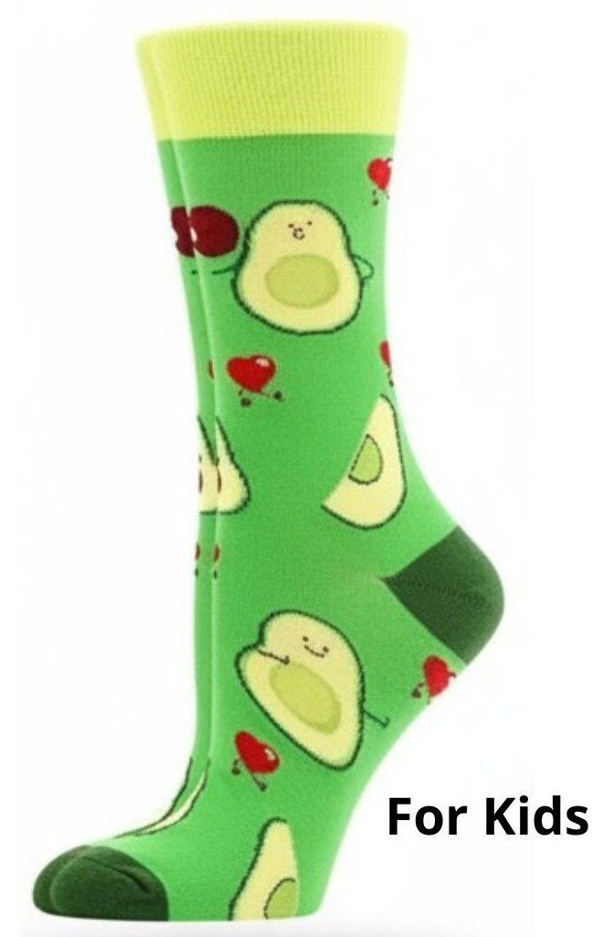 S-F6.1 KS2607-029 Pair of Socks for Kids Size 33-38 Avocado