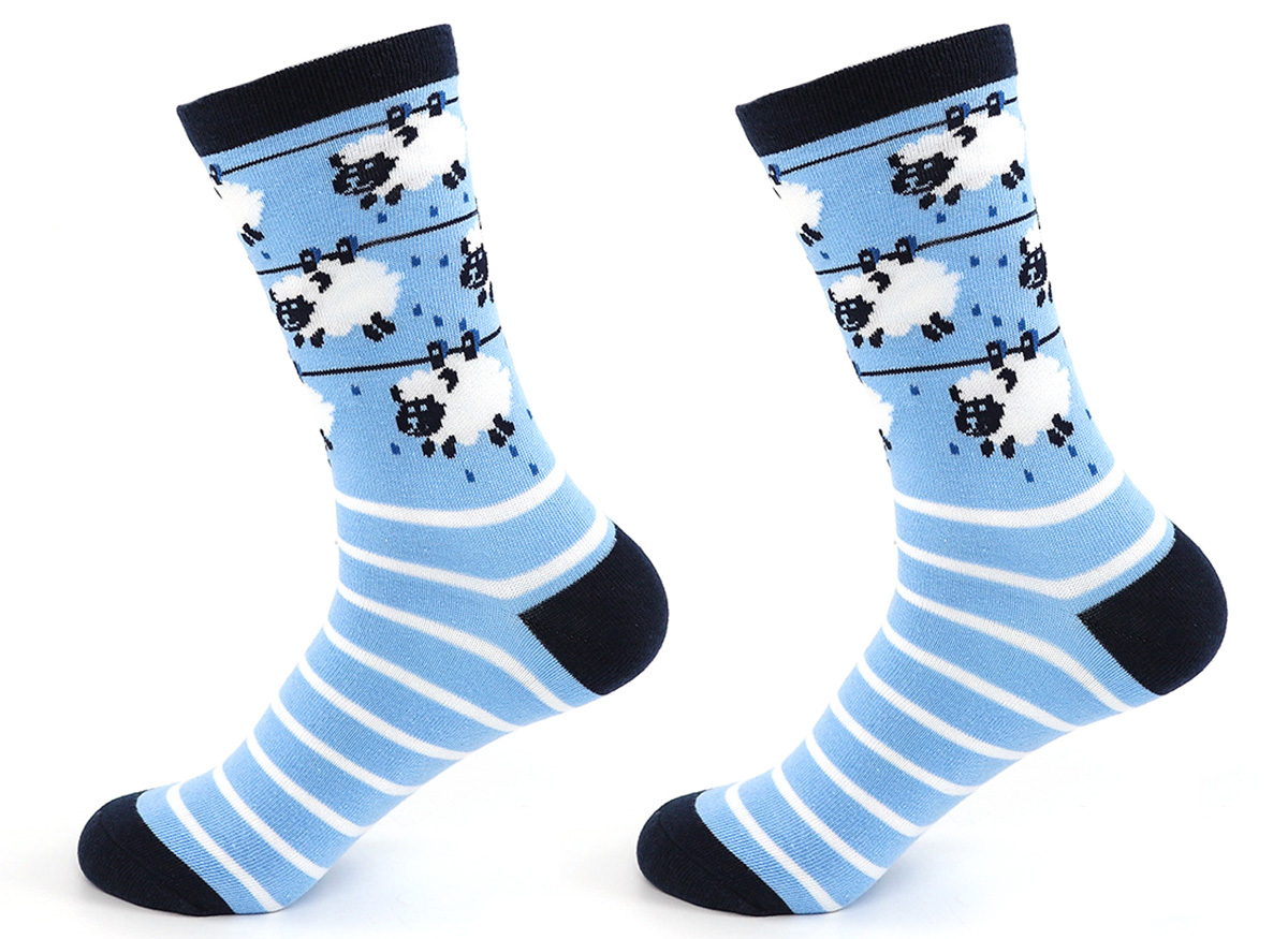 S-F6.4 SOCK2512-096 Pair of Socks Size 38-46 - Sheep