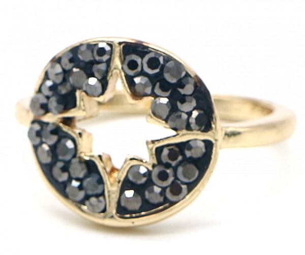 G-A19.3 R532-005G Adjustable Ring Northern Star with Crystal G-A19.3 R532-005G Adjustable Ring Northern Star with Crystal