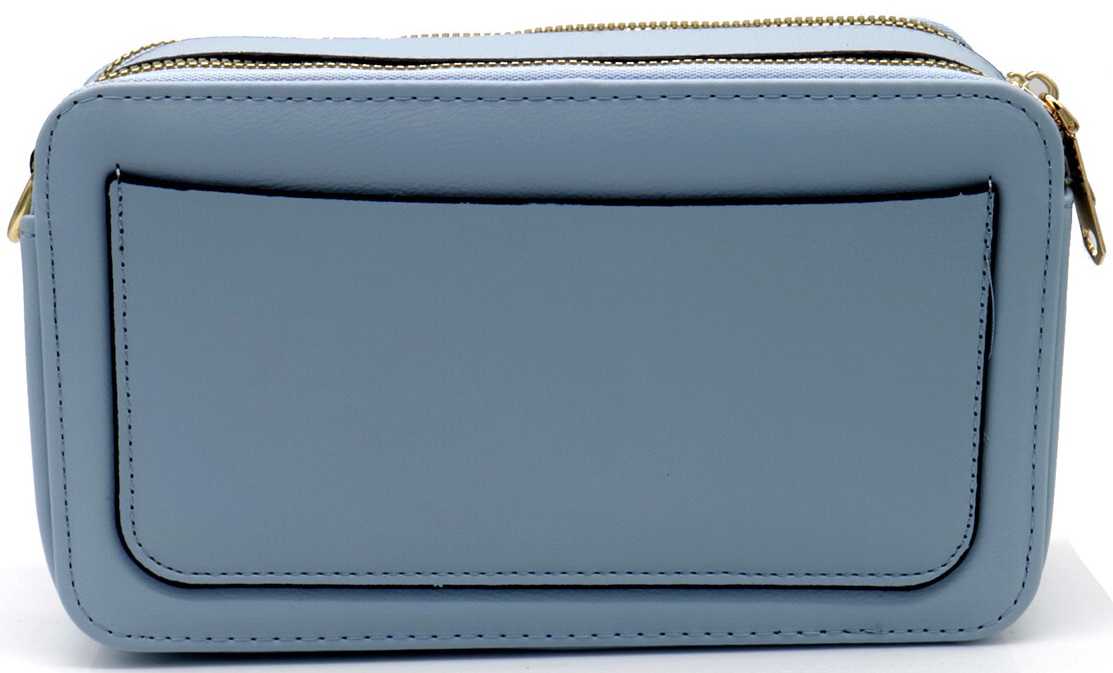 T-E7.2 BAG908-001-2 PU Shoulder Bag 22x12.5x8cm Blue