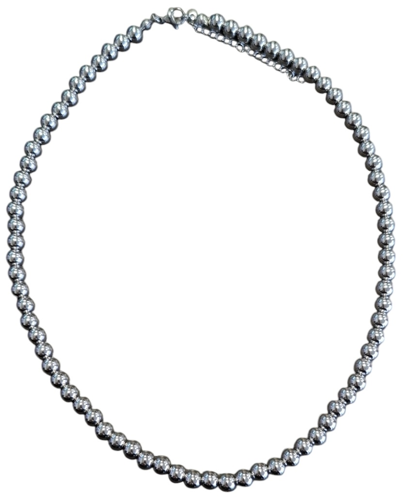 F-C17.1 N100-066S S. Steel Necklace 6mm