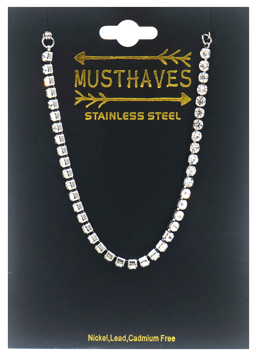 H-F23.1 B091-042S S. Steel Bracelet Crystals