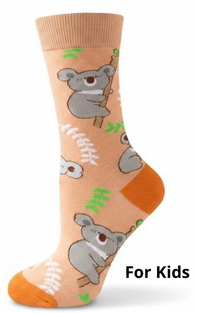 S-H7.4 KS2607-020 Pair of Socks for Kids Size 33-38 Koala