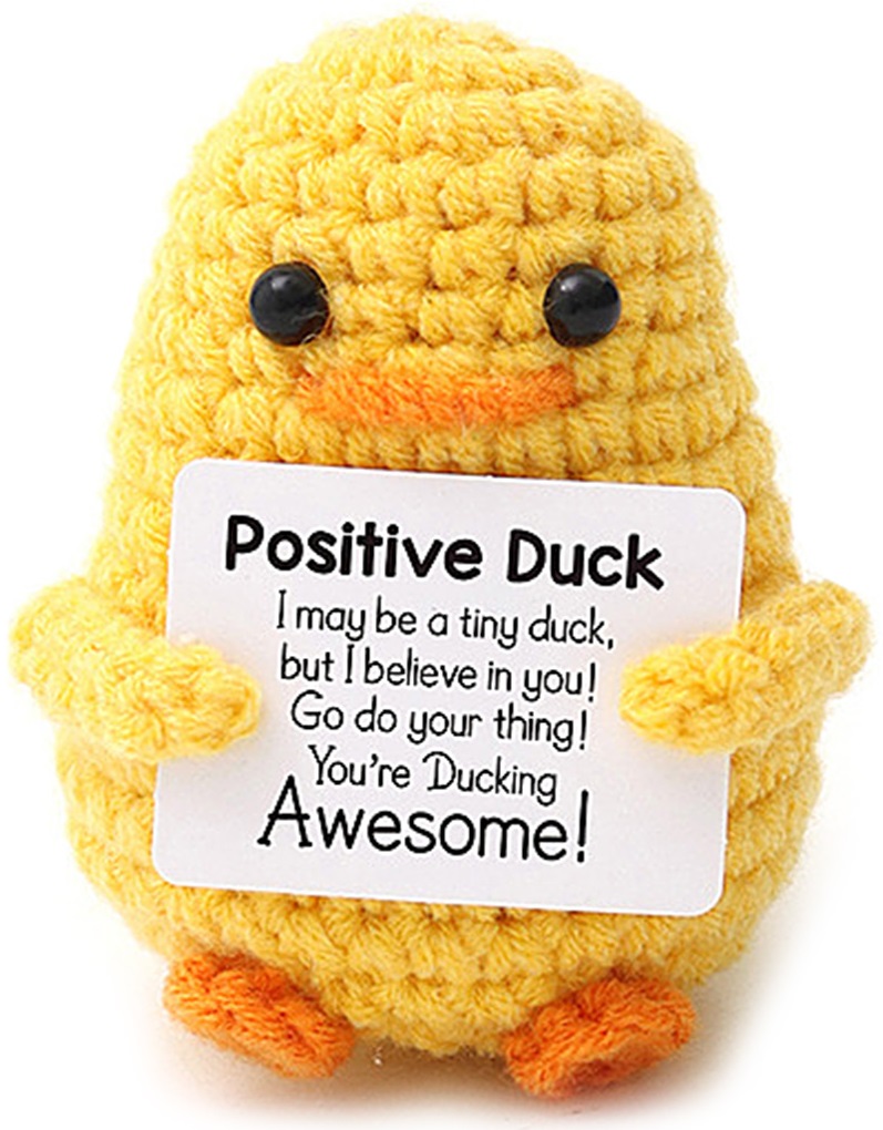 R-H7.1  T2405-051 Positive Knitted Duck 7.5cm R-H7.1  T2405-051 Positive Knitted Duck 7.5cm