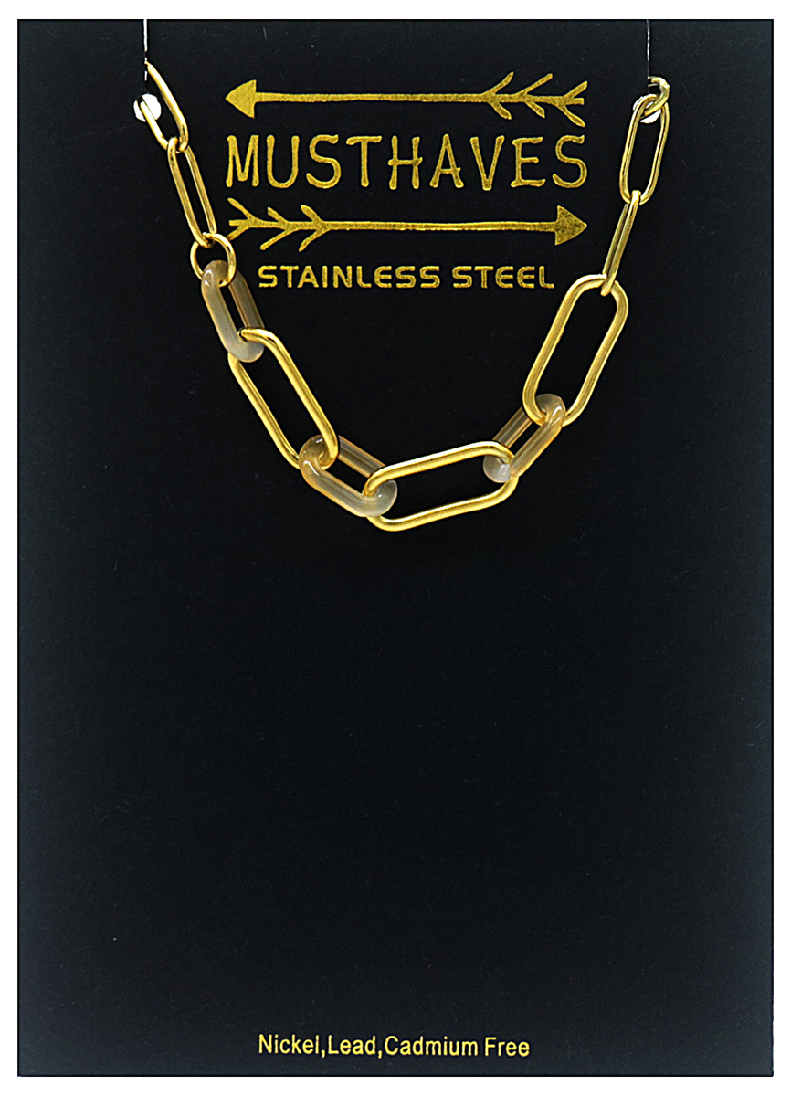 B-E10.2 B031-038G S. Steel Chain Bracelet 16-20cm