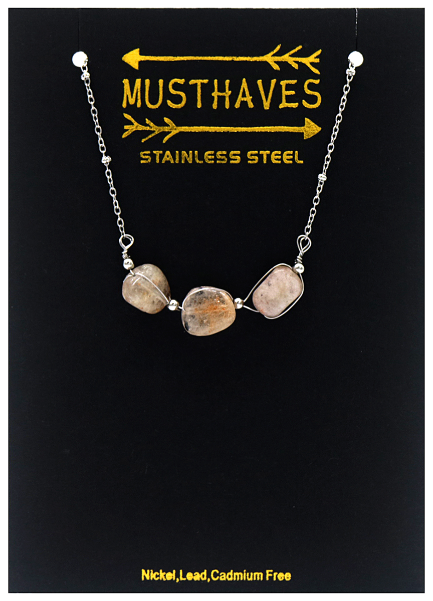 A-B18.1 B031-064S S. Steel Bracelet Stones