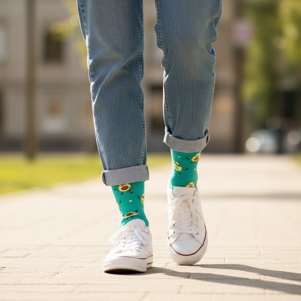 S-K2.1   SOCKS2607-015 Pair of Socks Size 38-45 Avocado