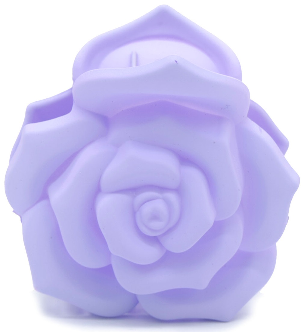 X-H8.1 H819-005-3 Hair Claw 6cm Flower Purple