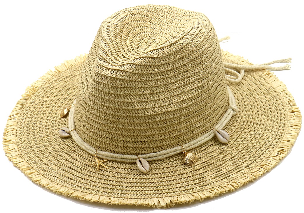 Z-F5.1 HAT1102-002-1 Summer Hat Shells Beige