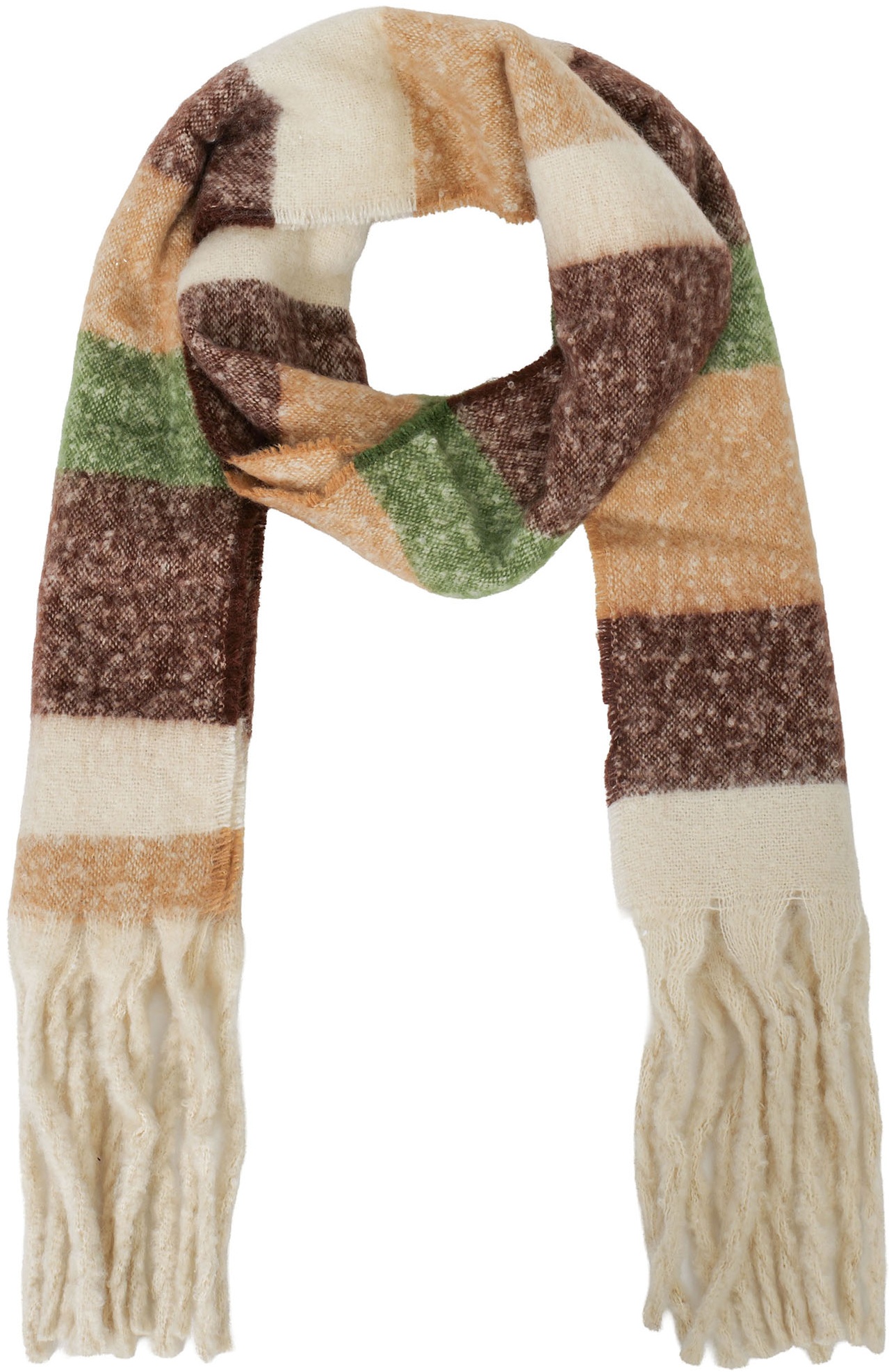 R-F6.2  SCARF1007-034-2 Winter Scarf Striped  190x40cm