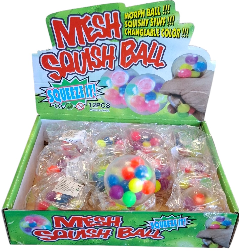 R-M7.2 Squishy Mesh Ball 6cm - 12pcs