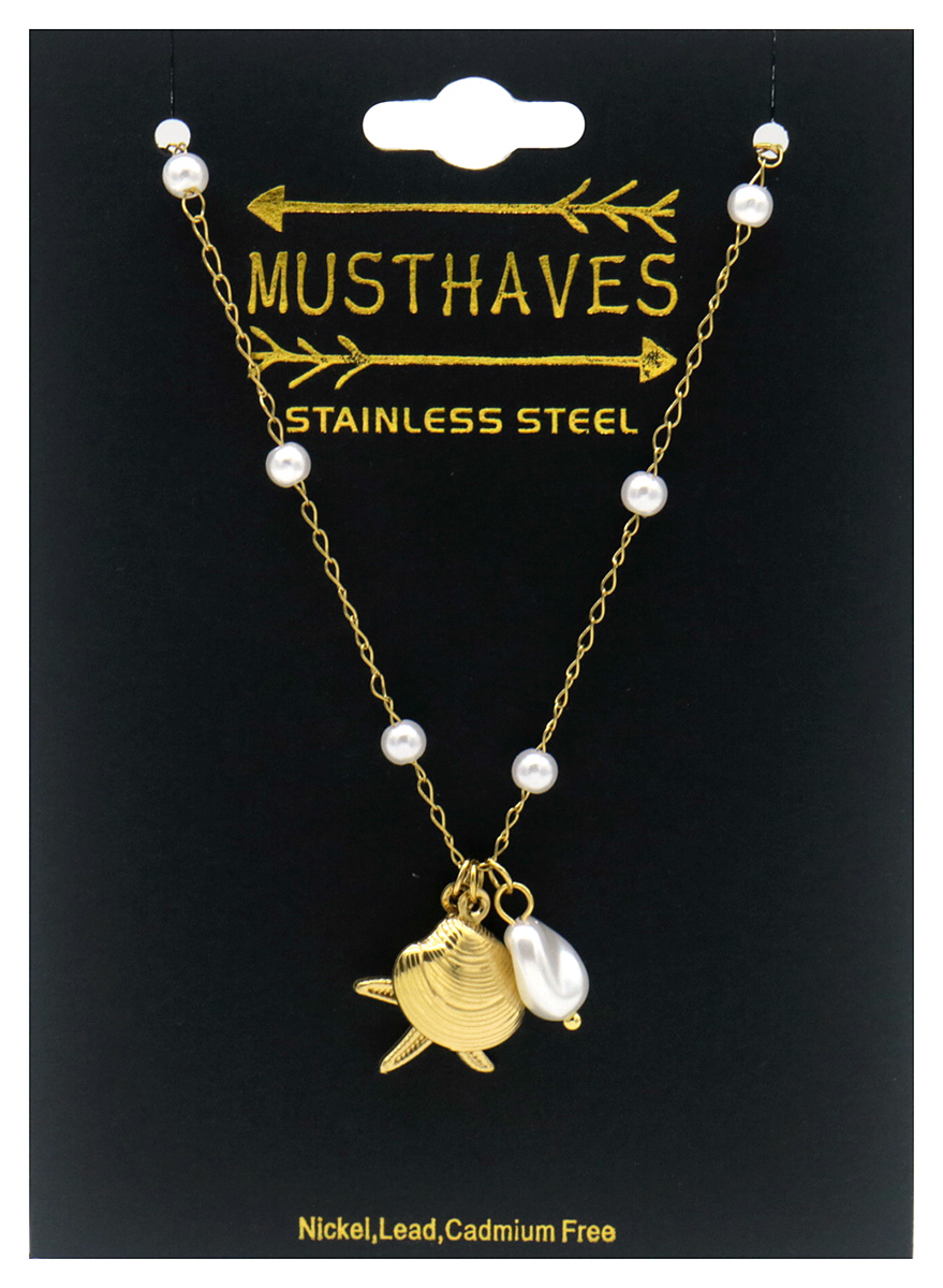 D-A18.5 B2503-027G S. Steel Bracelet Charms Ocean