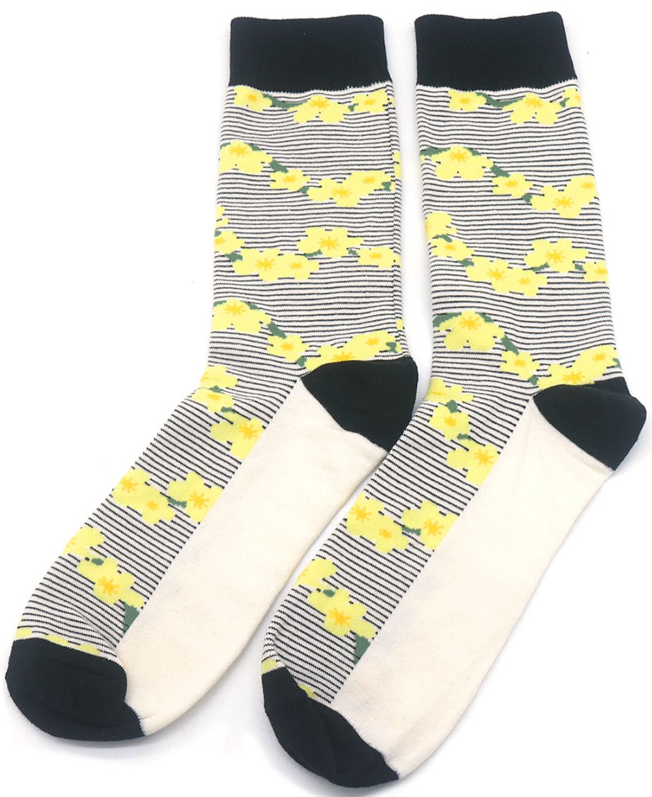 S-H5.4 SOCK2368-054 Pair of Socks - 36-43 - Flowers