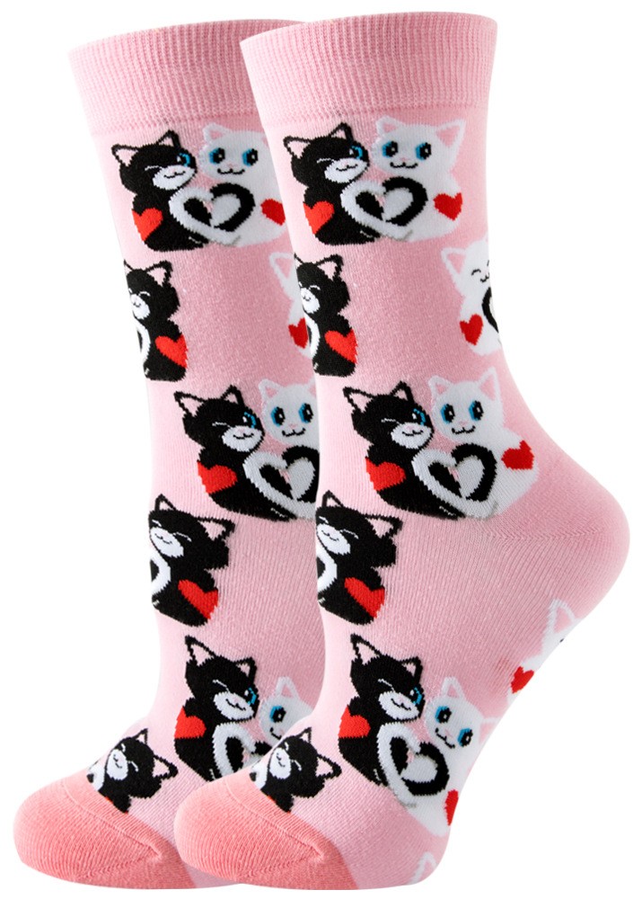 S-J6.1 SOCKS2607-050 Pair of Socks Size 38-45 Cats