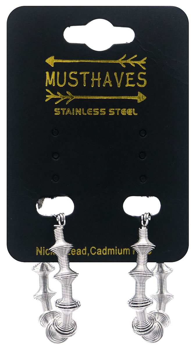 B-B2.3 E041-048S S. Steel Earrings 3.5cm