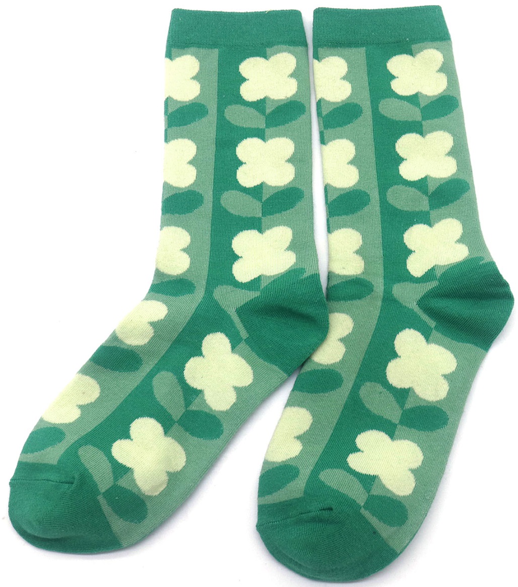 S-I1.2  SOCK2368-055 Pair of Socks Size 38-45 Flowers