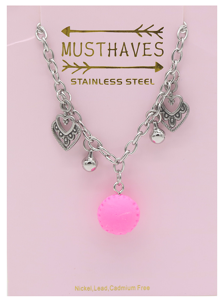 E-F17.2 B2053-006 S. Steel Bracelet Hearts and Macron 14-17cm For Kids E-F17.2 B2053-006 S. Steel Bracelet Hearts and Macron 14-17cm For Kids