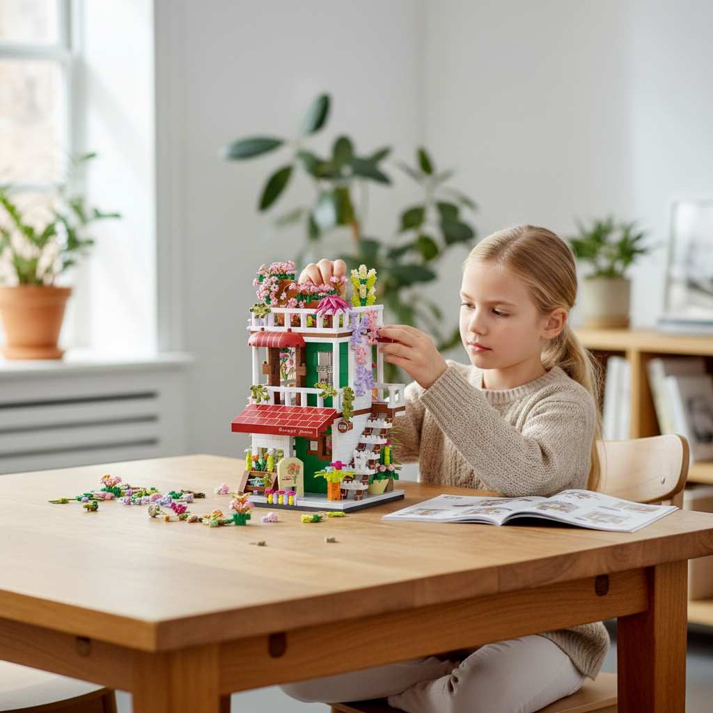 T-P6.2 629 Mini Building Blocks Flower Shop - 1085pcs