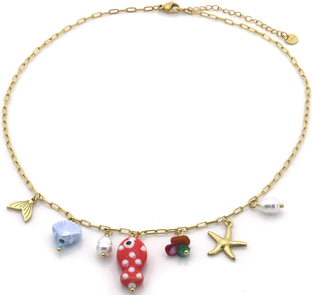 C-E12.1 N936-006G S. Steel Necklace Charms