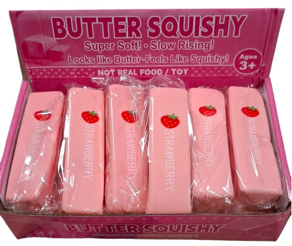 Y-A3.5 PU Butter 13cm Slow Rise - 12pcs Pink