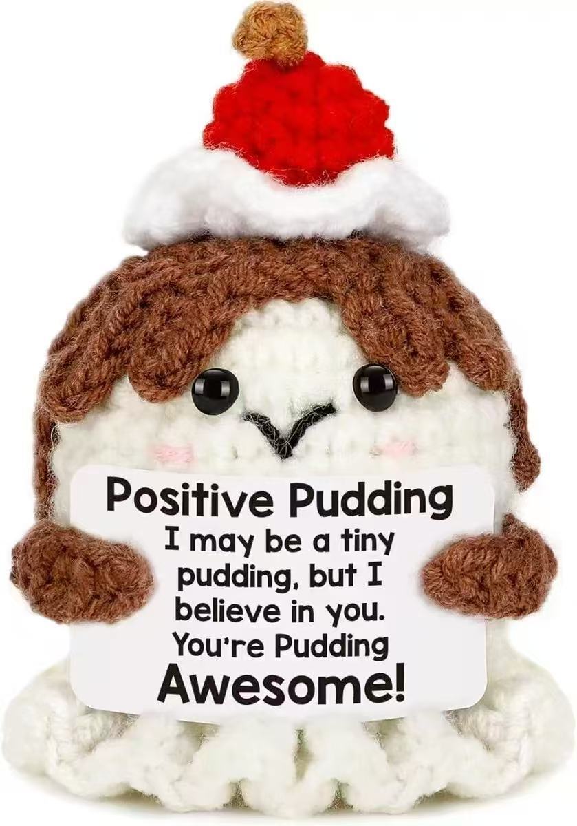 T-F7.1 T2405-490 Knitted Positive Friends - Pudding 8cm