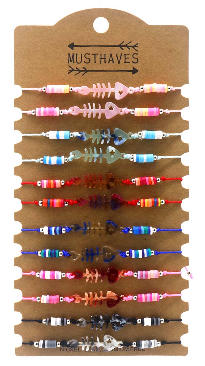 D-F9.3 B2532-024 Bracelet Set Fish 12pcs