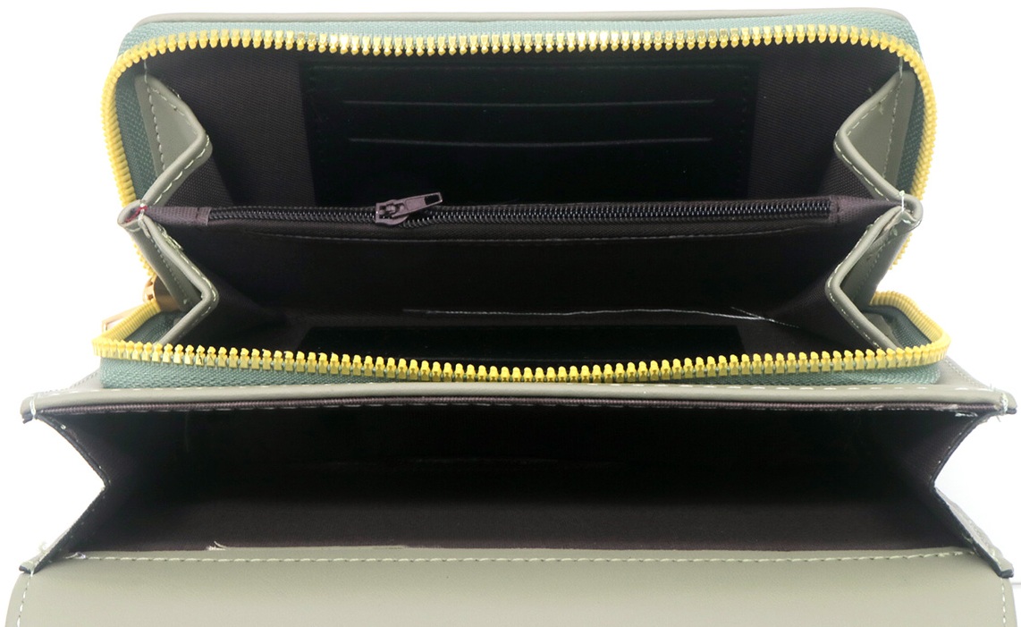 Y-D6.2 BAG1010-002-5 PU Shoulder Bag 20x14x7cm Green