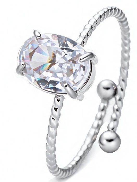 A-E4.1 R2643-040S-9 S. Steel Ring Adjustable Crystal