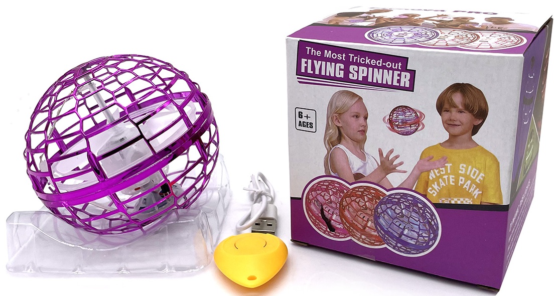 R-I2.1 TOY1155-001 Flying Spinner with LED - Mixed Colors