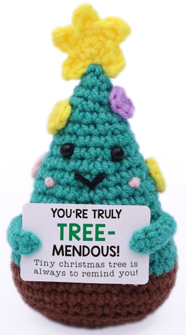 T-P4.2  T2405-489 Knitted Positive Friends - Christmas Tree 12cm