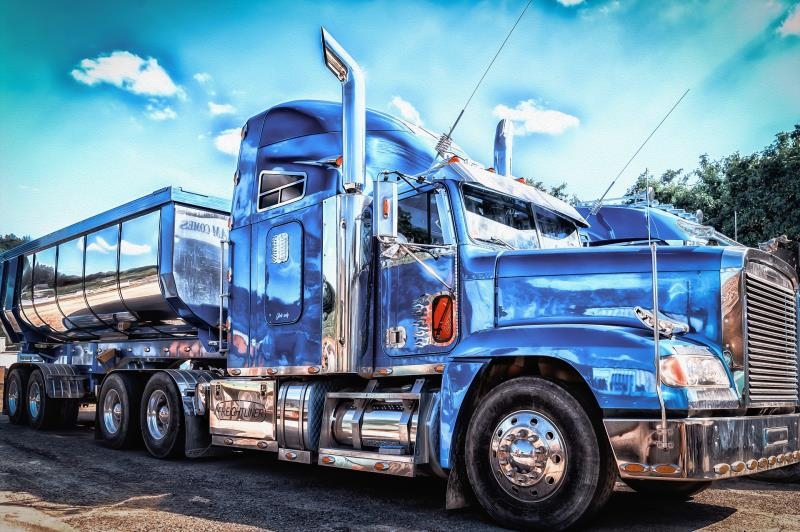 L-F7.1 GM059  Diamond Painting -Canvas 50x40cm - Painting 45x35cm Truck