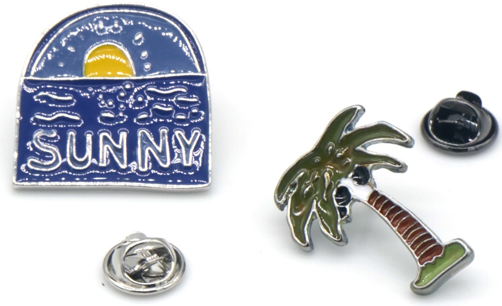 C-E19.1 PIN2557-046-3 Set of Pins Sunny - Palmtree