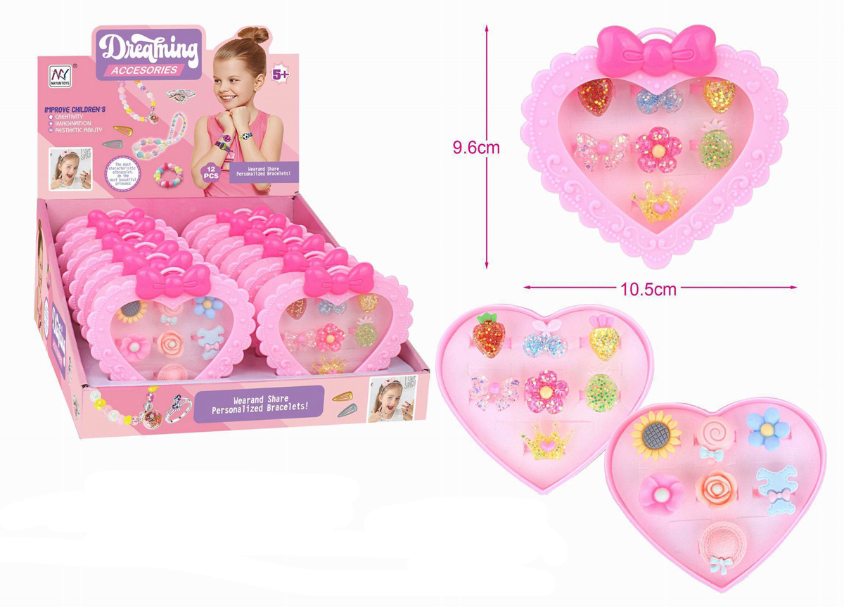 Z-C1.5  WFM987535  Kids Rings 7pcs set - 12pcs