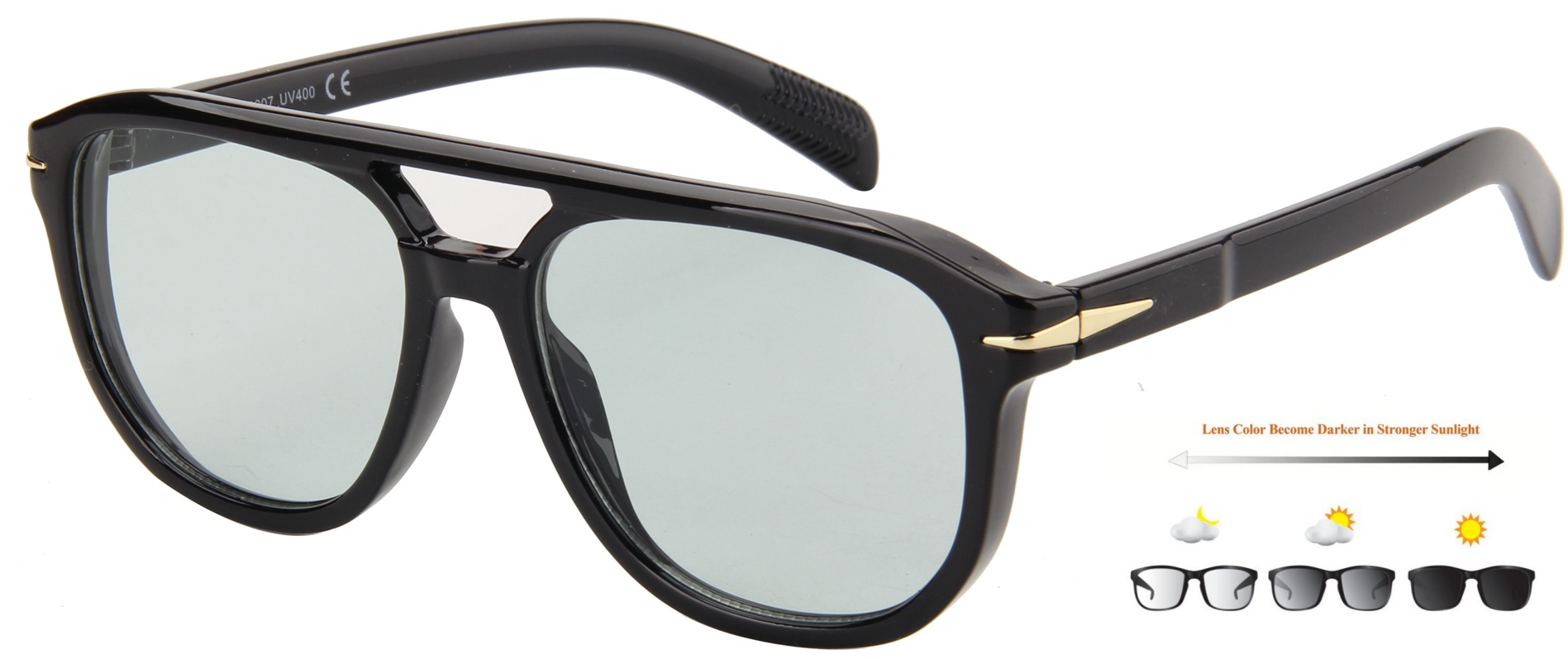 D-D11.2 Class One PCC6207 Photochromic Sunglasse Cat. 3 UV400