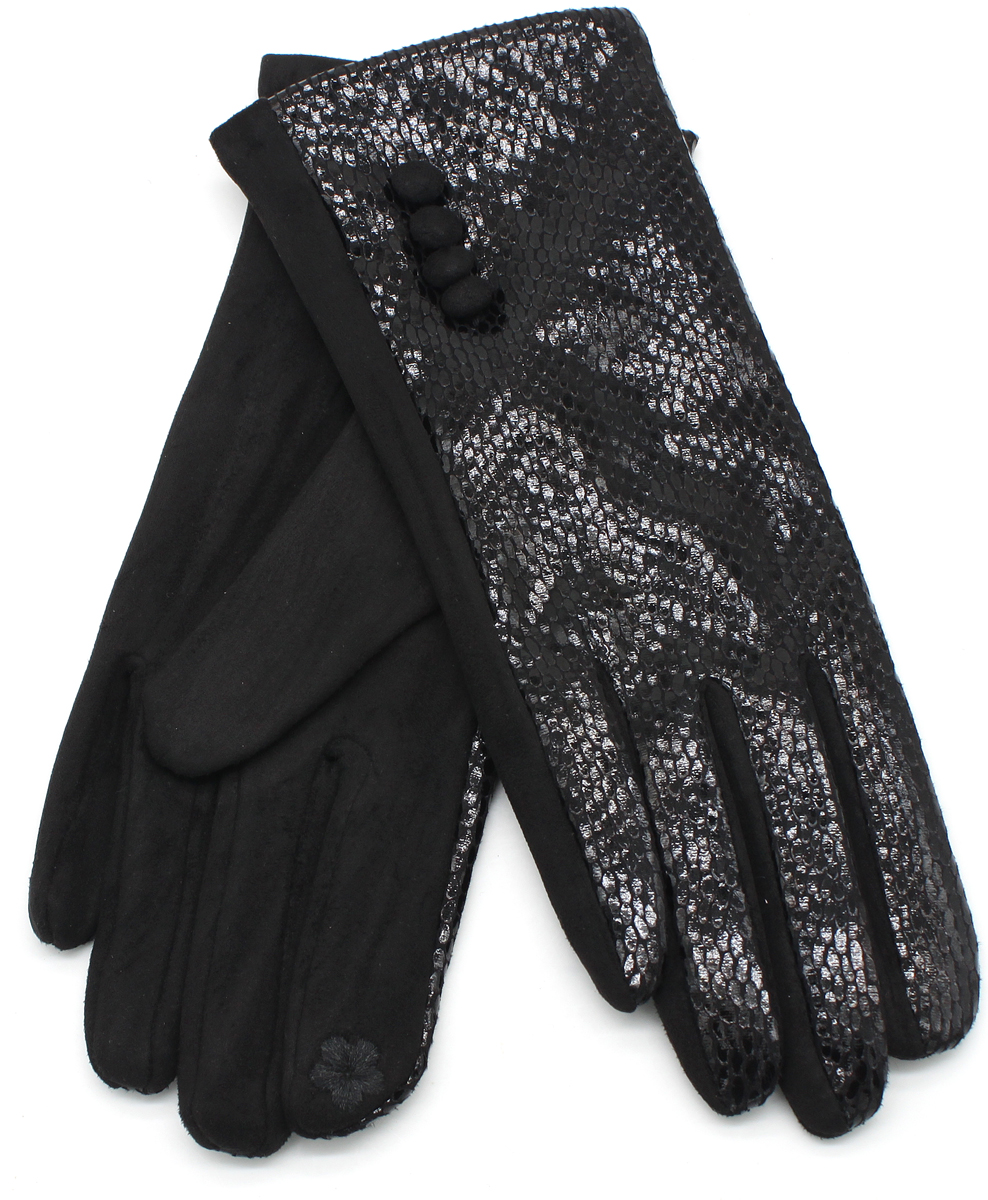 X-O6.3 GLOVE403-002C Gloves Snakeskin Black