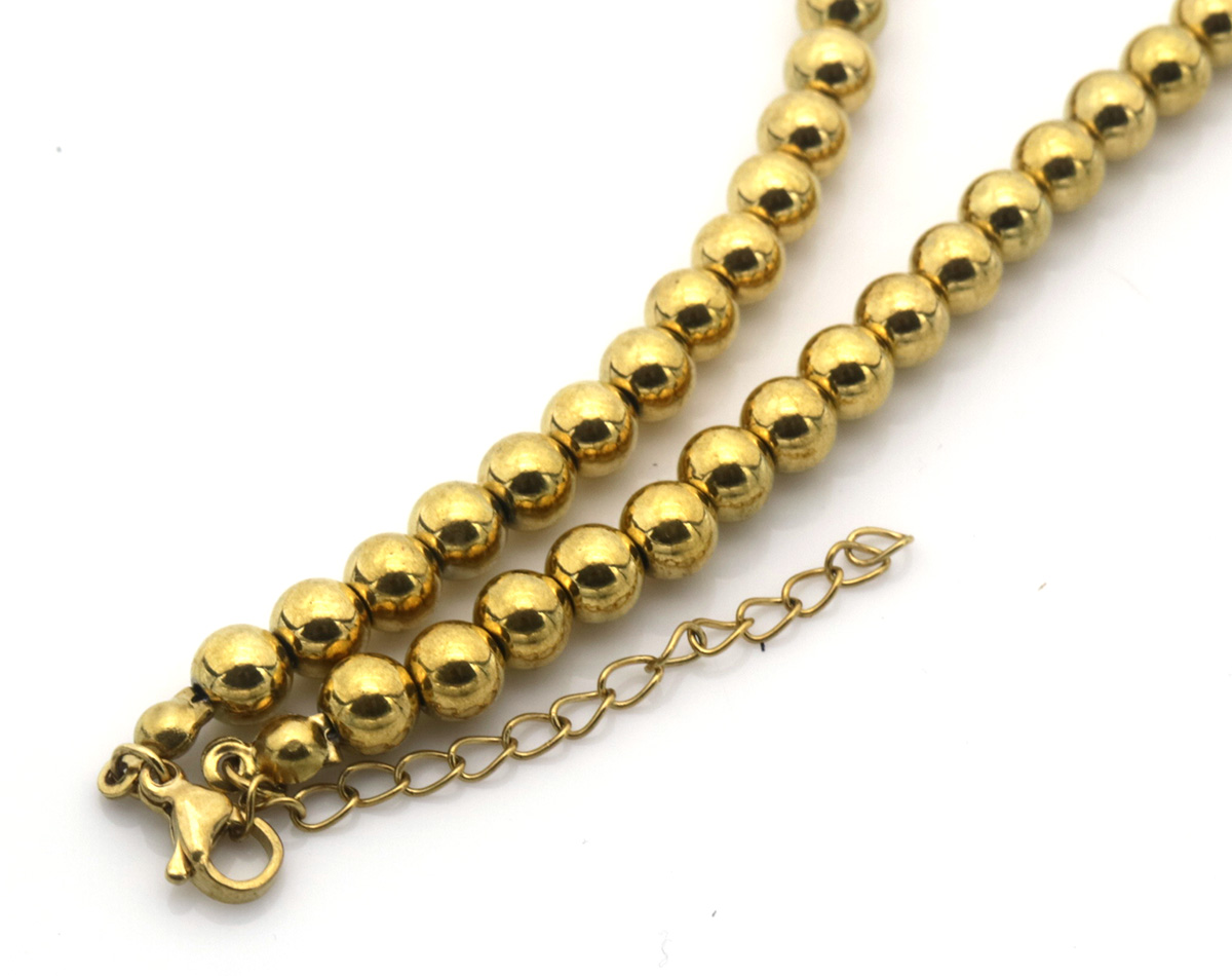 F-A18.1  N100-066G S. Steel Necklace 6mm