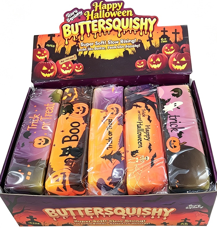 Z-F5.5 TOY2619-139 Slow Rise Squishy Butter XXL 23.5x6x6cm - 10pcs Halloween