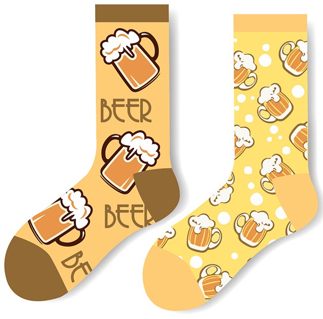 S-I2.1 SOCK2368-006 Pair of Socks Size 38-45 Beer S-I2.1 SOCK2368-006 Pair of Socks Size 38-45 Beer