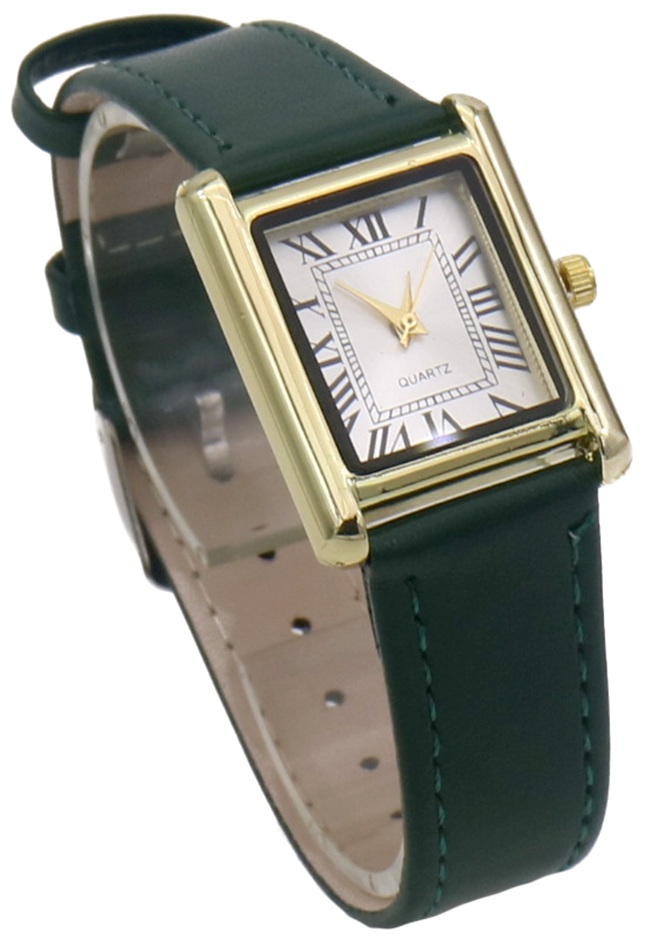 B-B4.1 W002-029-5 Quartz Watch PU Strap Green
