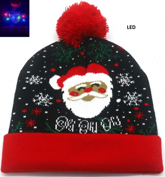 E-A25.1 HAT702-002 No. 1 Beanie Christmas with LED