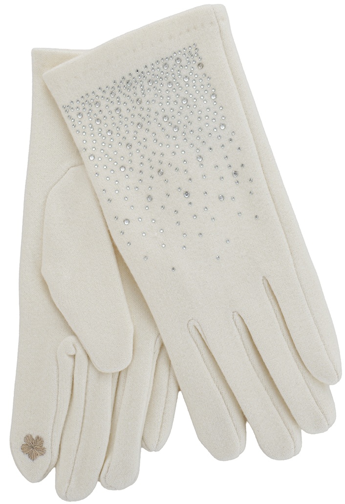 X-I1.1 GLOVES704-010-5 Gloves Crystals White