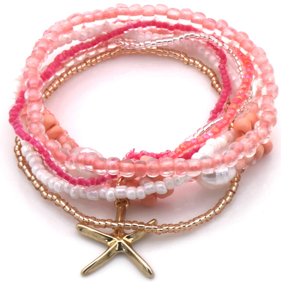 C-B8.1 B2529-018 Bracelet Set Glassbeads