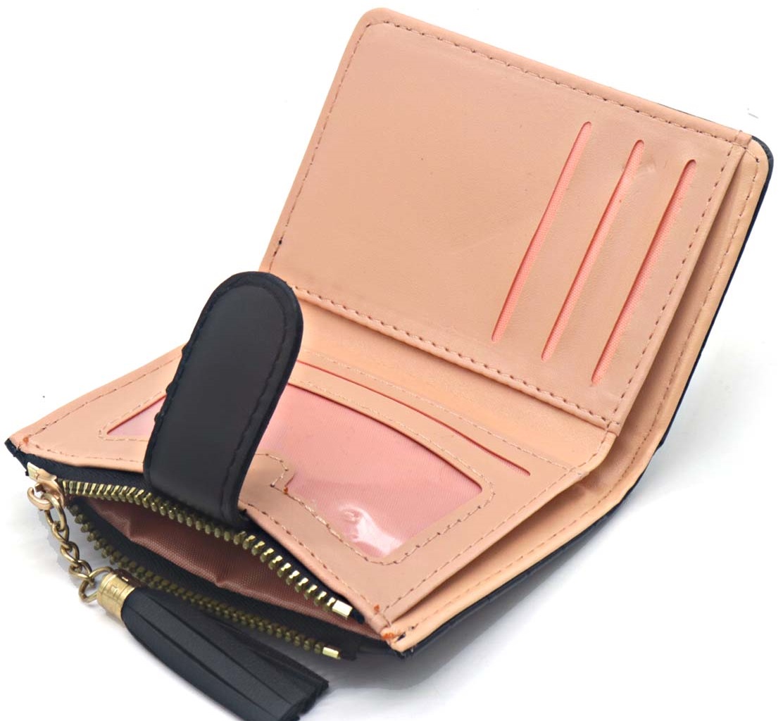 T-N7.2 W804-003-2 PU wallet 12x9x1.5cm Black