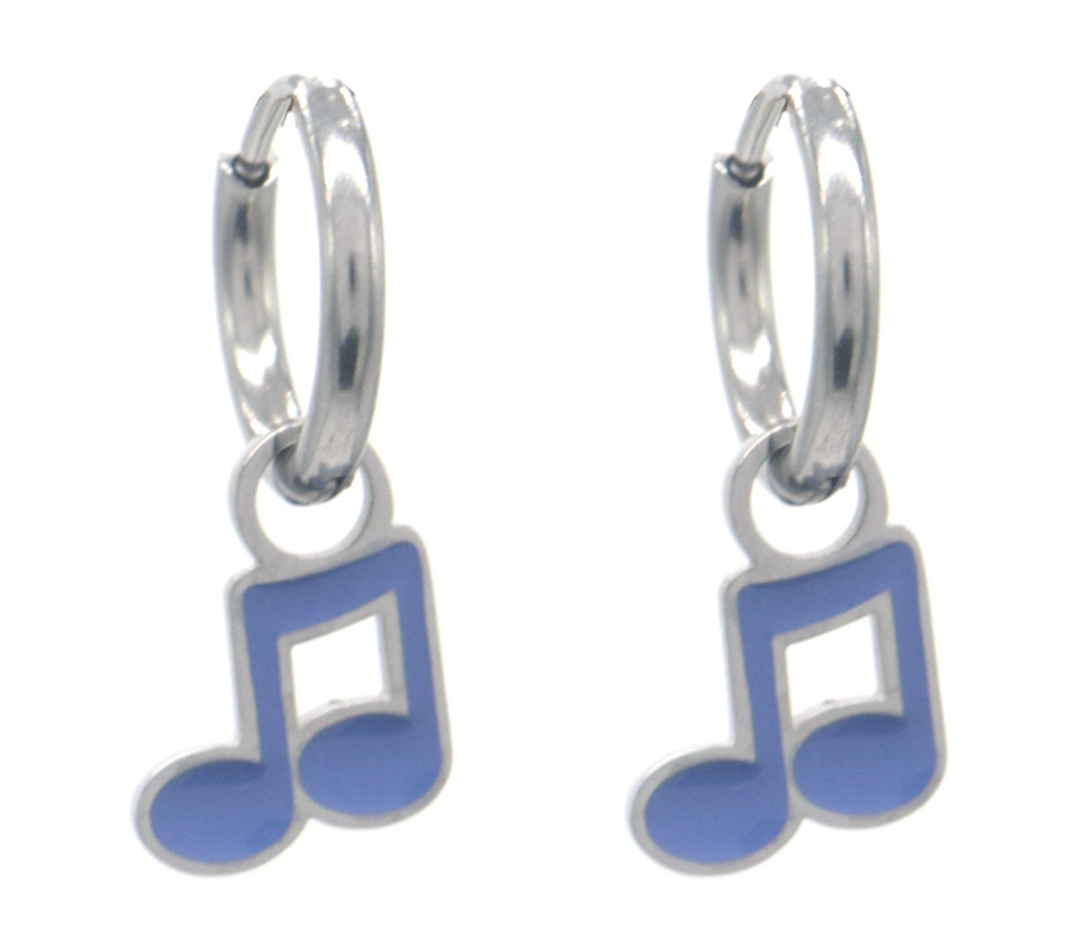 C-B18.2 K3-RBE003 S. Steel Earrings Music